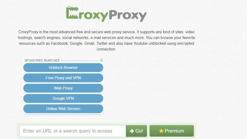 CroxyProxy Site